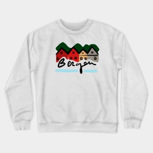 Bergen Houses Norway Crewneck Sweatshirt